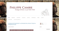 Desktop Screenshot of philippecambie.com