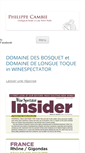 Mobile Screenshot of philippecambie.com