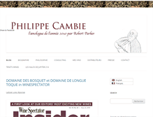 Tablet Screenshot of philippecambie.com